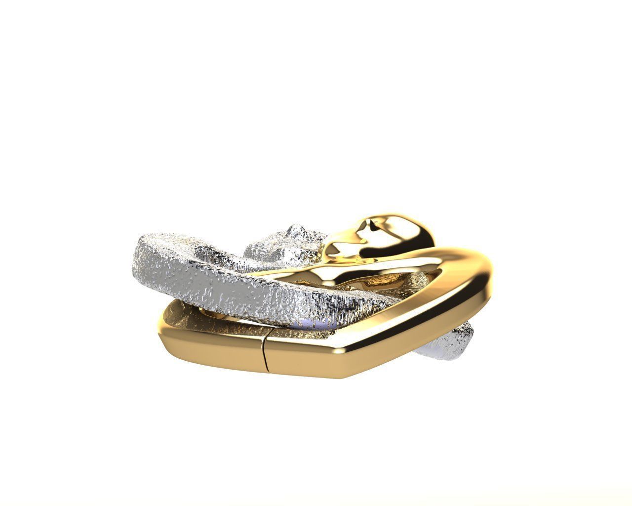 Pendant Embrace 3D print model_5