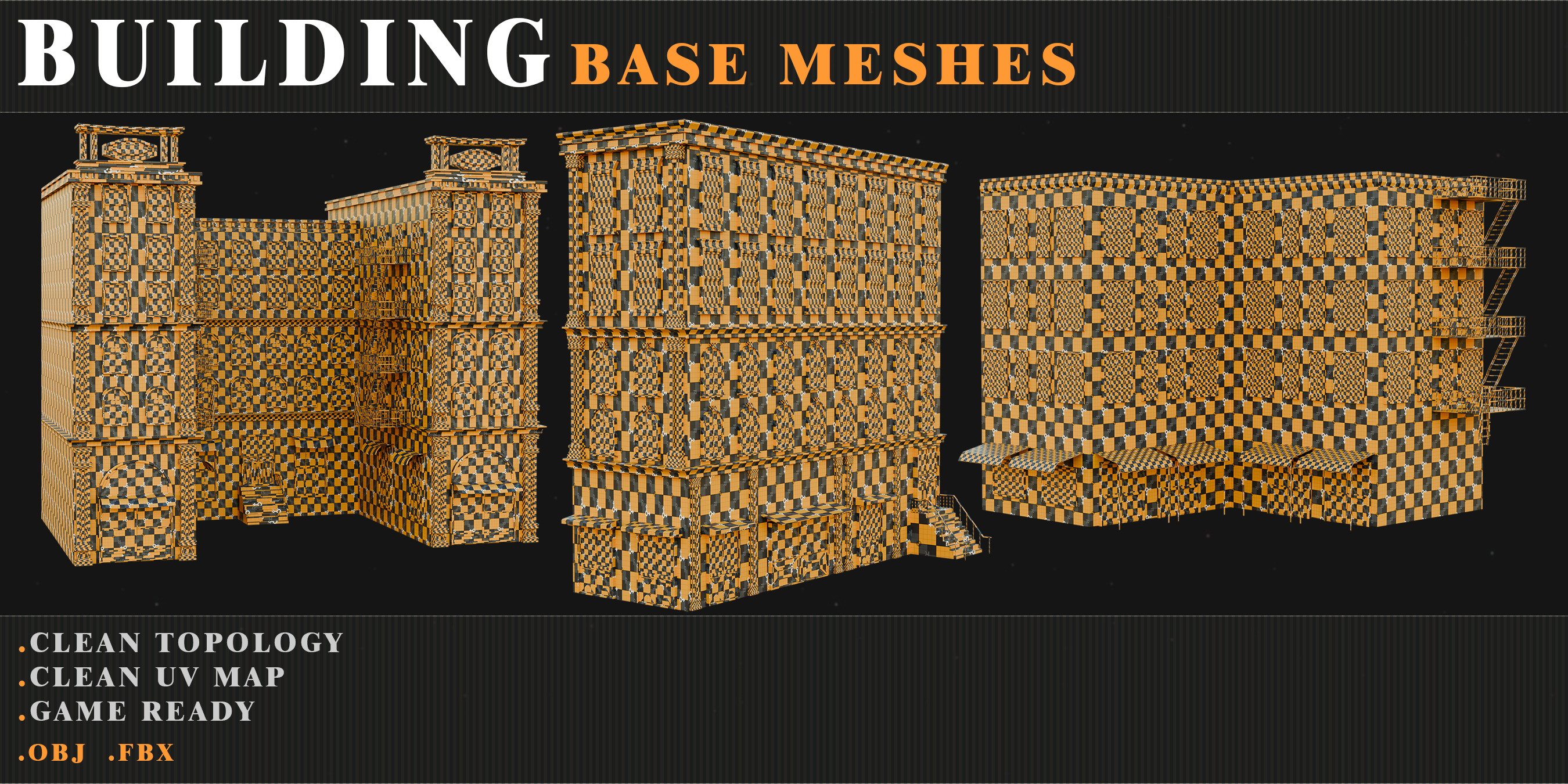 old Building Low-poly 3D model_18