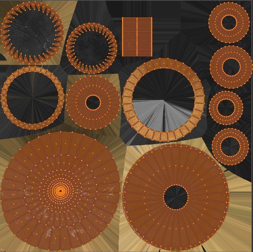 Gothic Chalice and Jug Low-poly 3D model_6