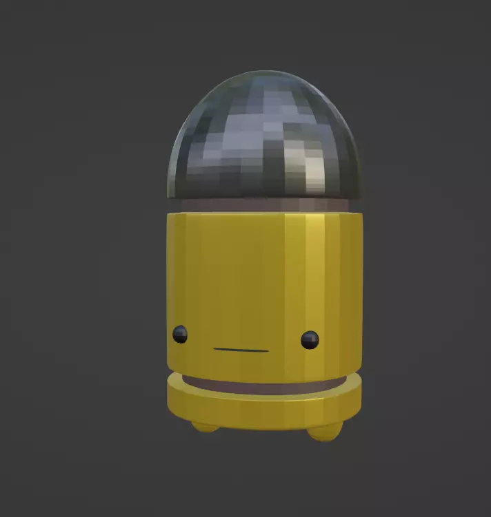 Enter the Gungeon Bullet Kin free low poly 3D model Free low-poly 3D model