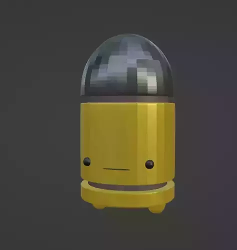 Enter the Gungeon Bullet Kin free low poly 3D model