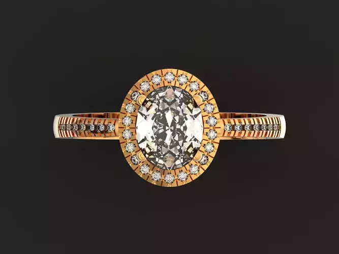 Engagement Oval Diamond Ring 1148