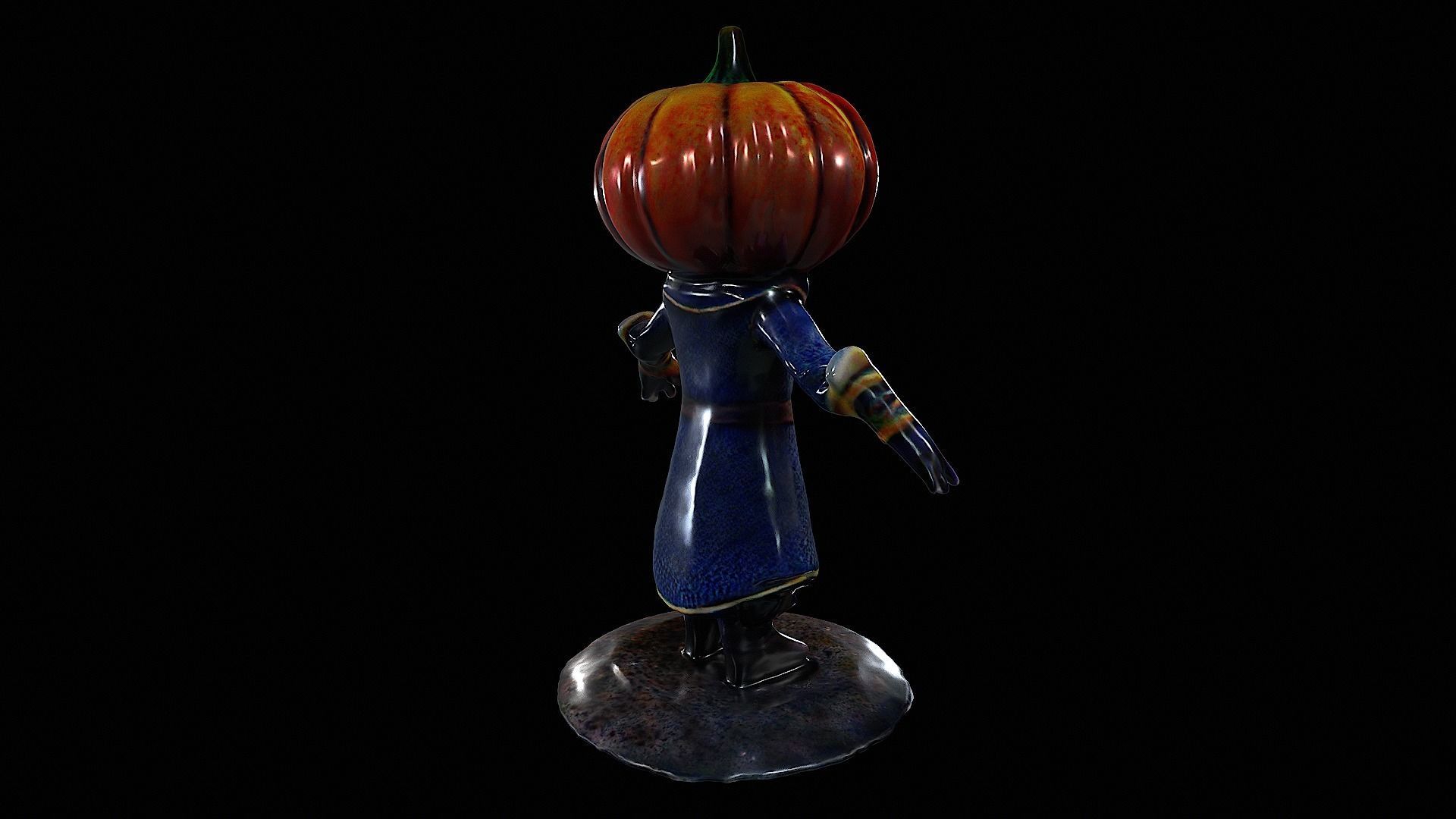 Pumpkin Character 3D model_5