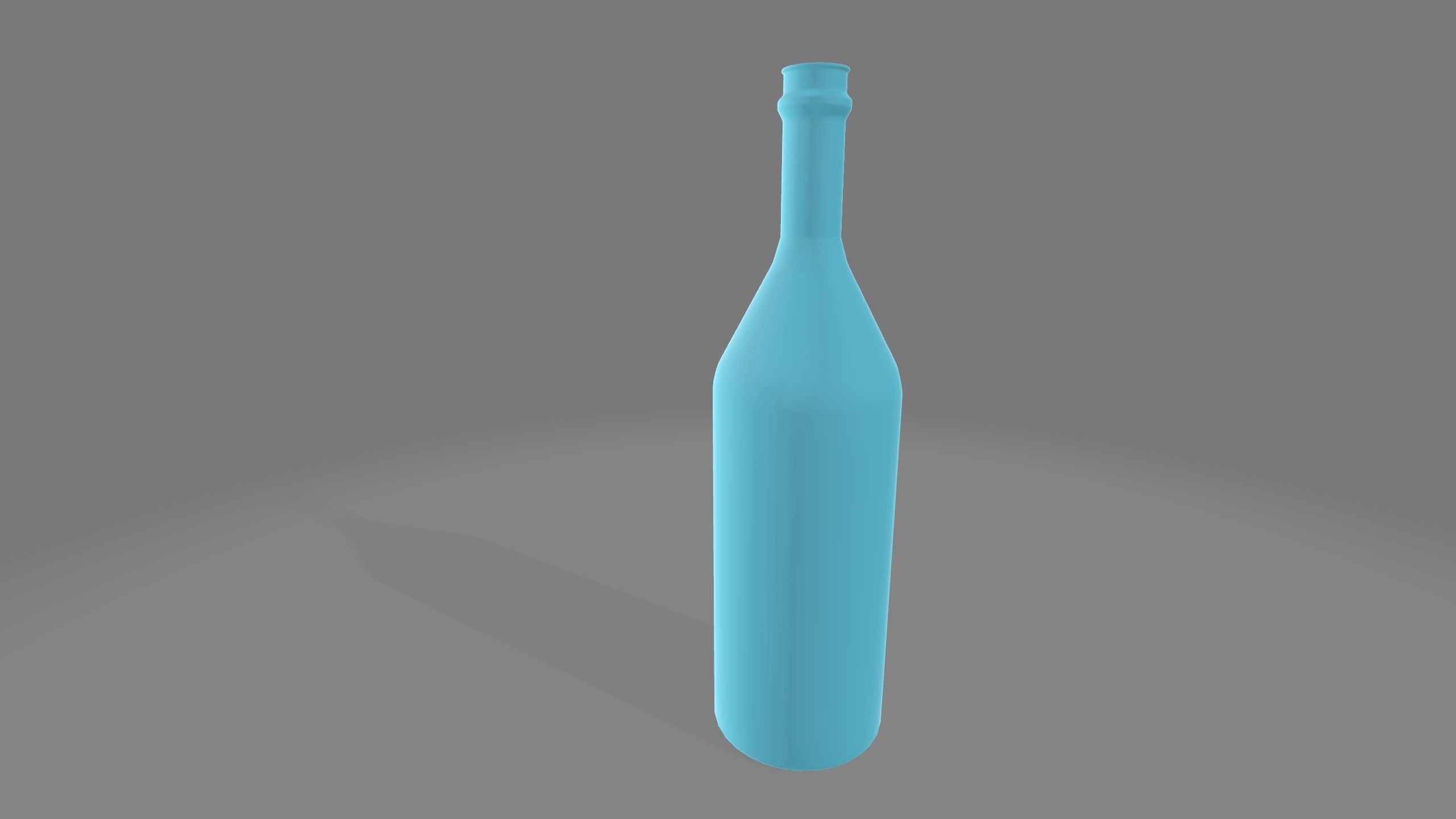 Dirty glass bottle 3D model_2