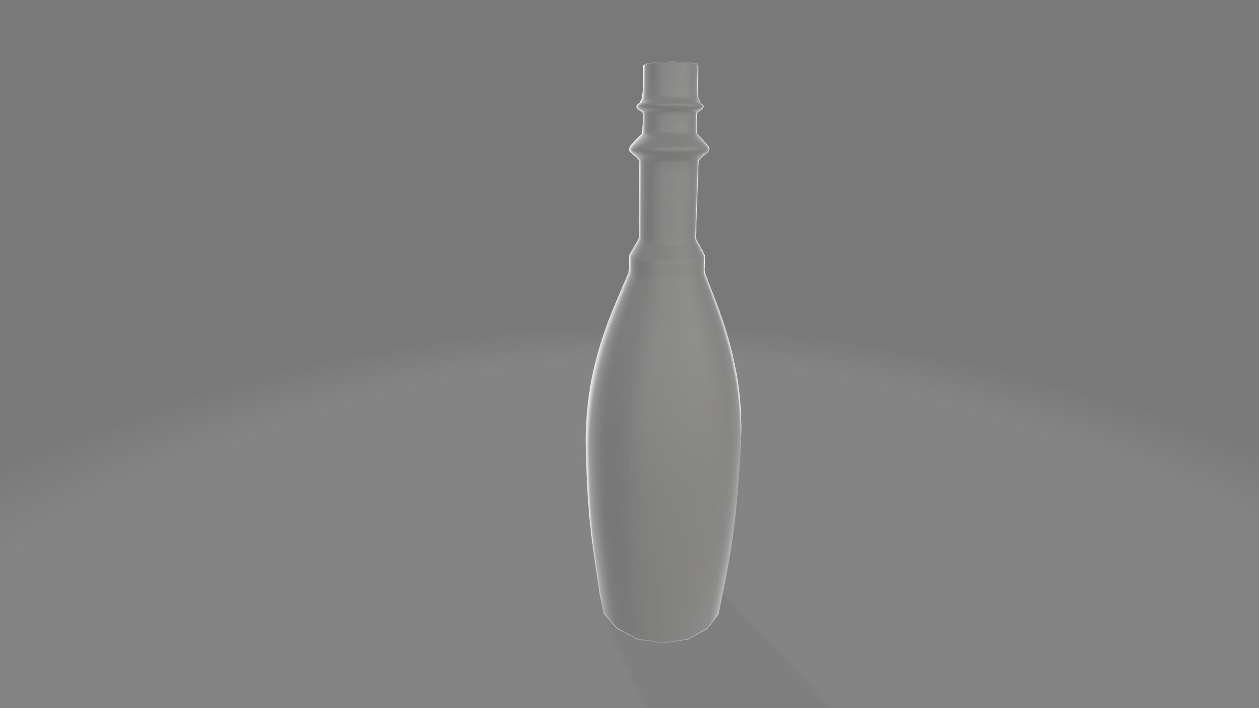 Dirty glass bottle 3D model_2