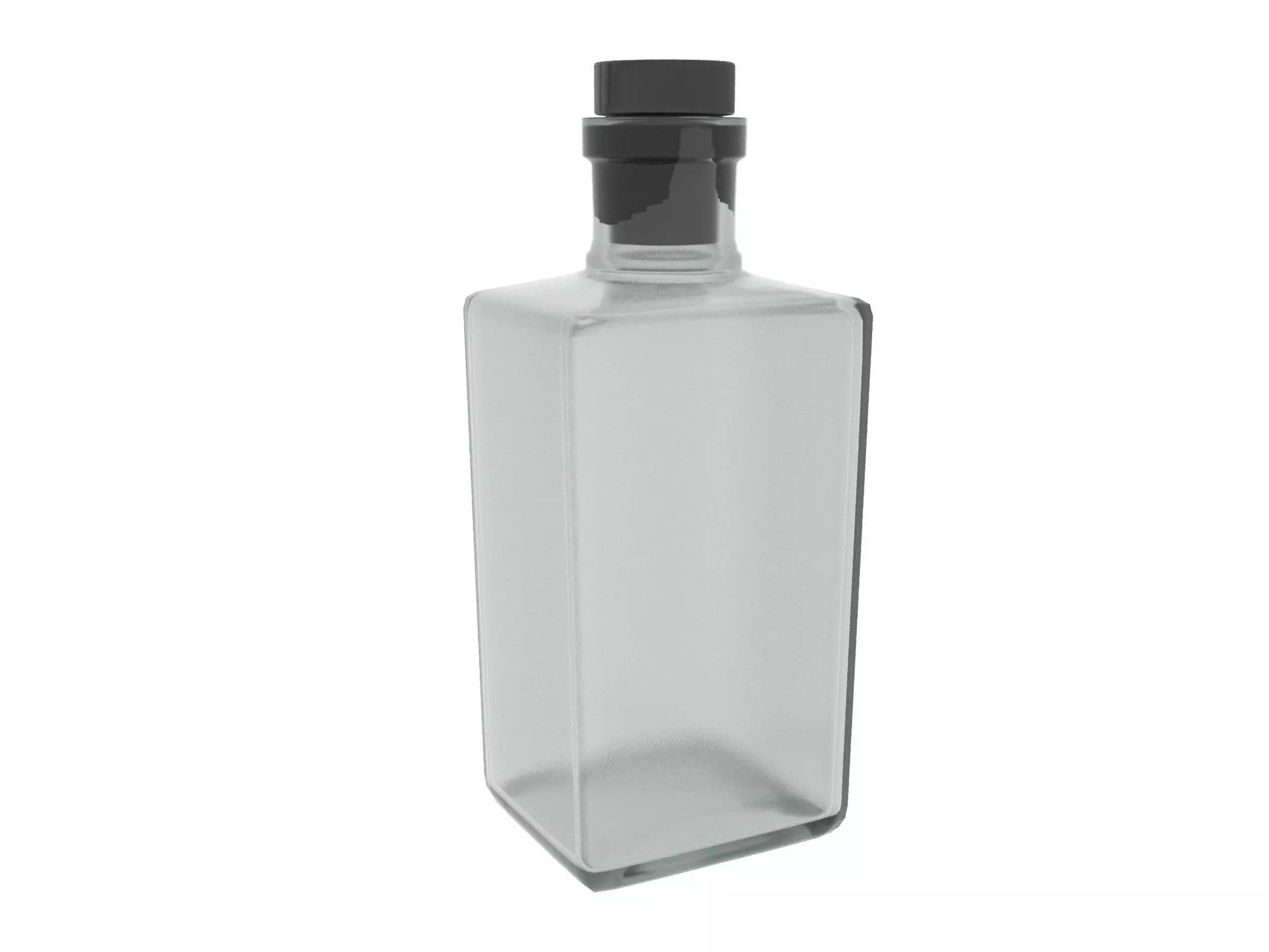 glass bottle 3D model_0