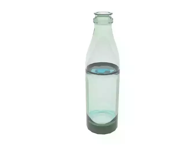 Glass water bottle