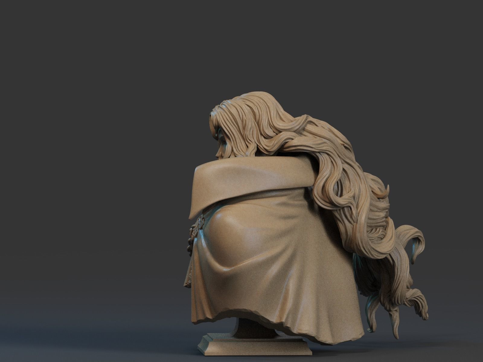 Alucard Bust 3D Print 3D print model_3