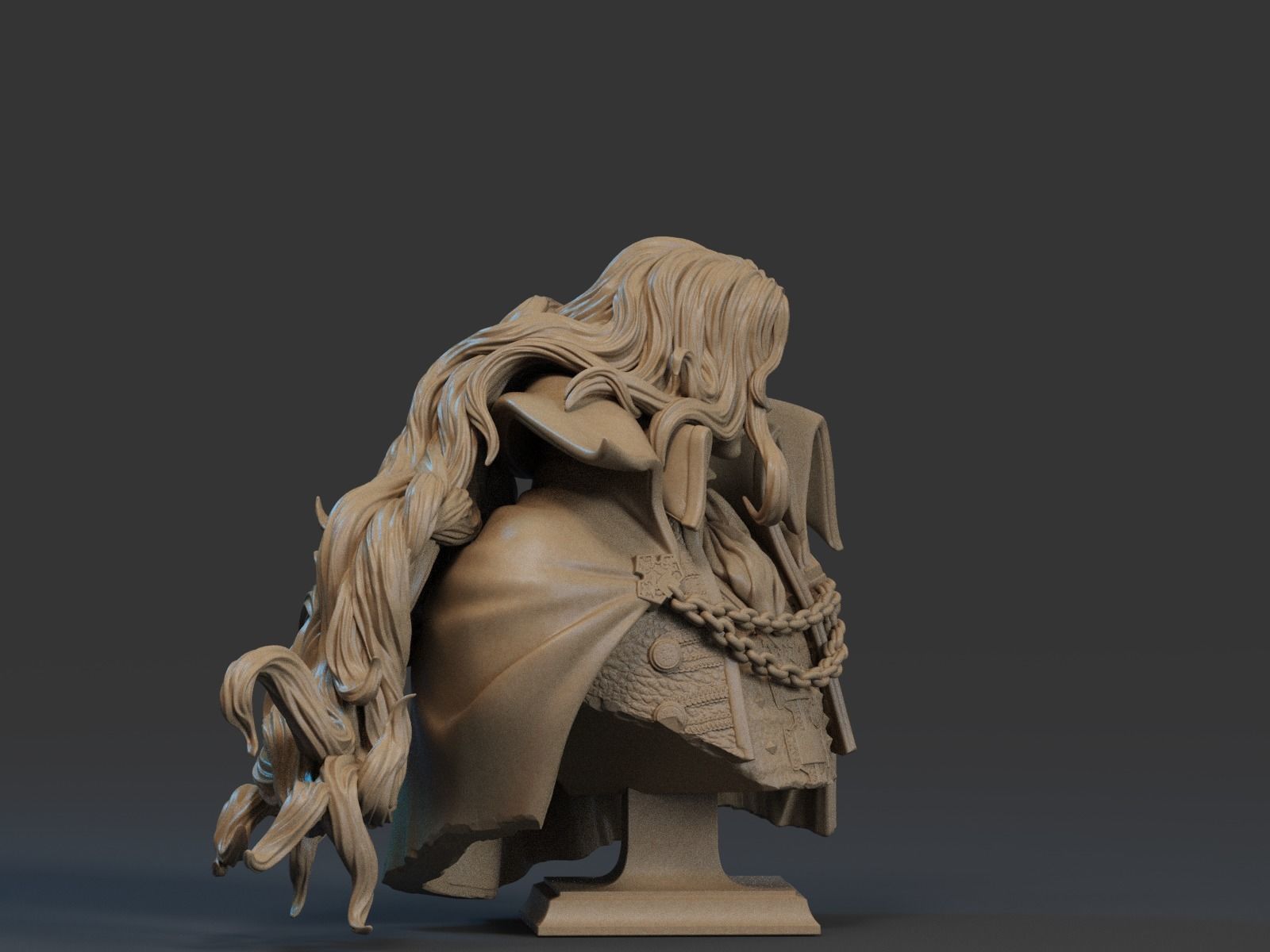Alucard Bust 3D Print 3D print model_1