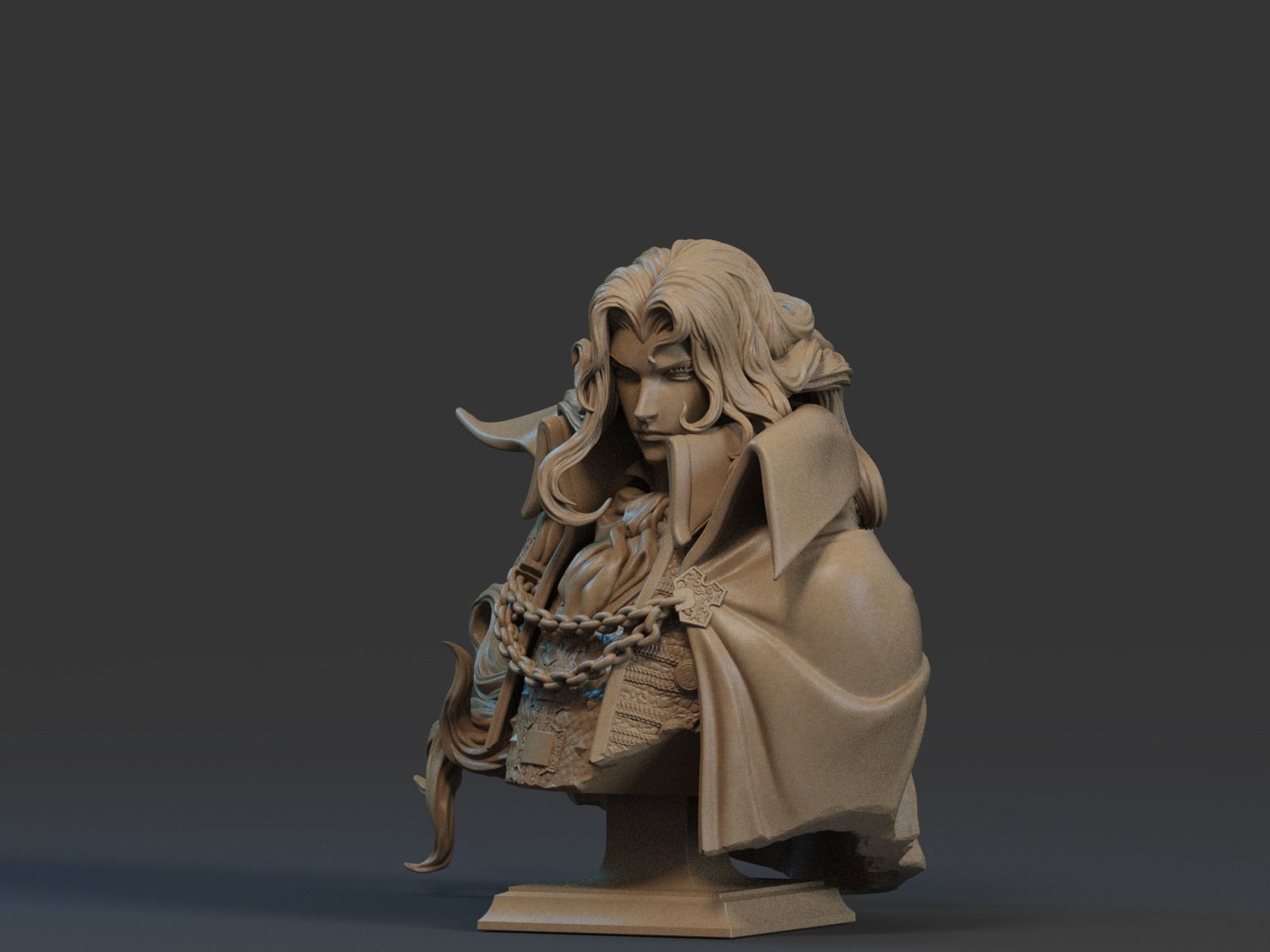 Alucard Bust 3D Print 3D print model_2