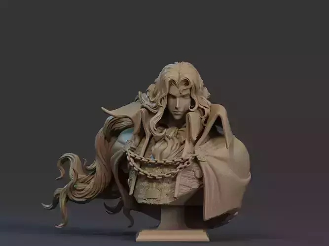 Alucard Bust 3D Print 3D print model