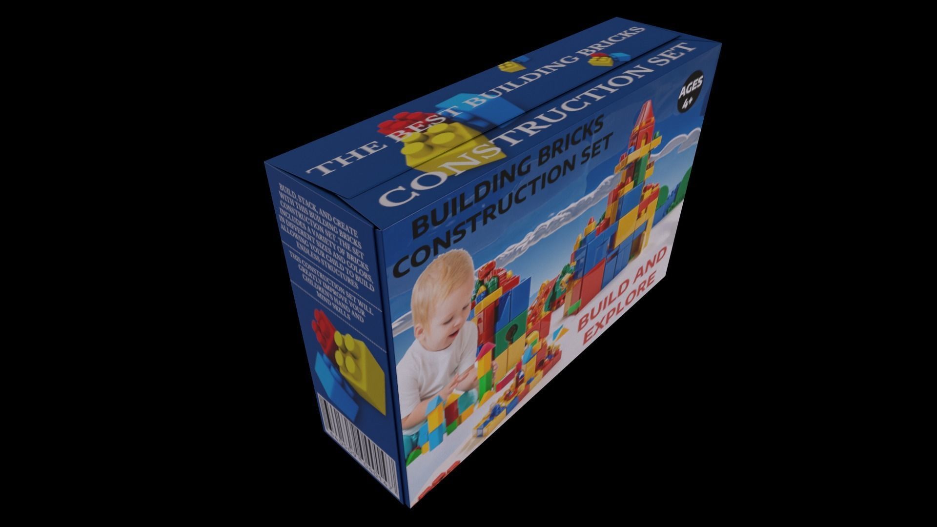 Building Bricks - GAME READY PBR Low-poly 3D model_1