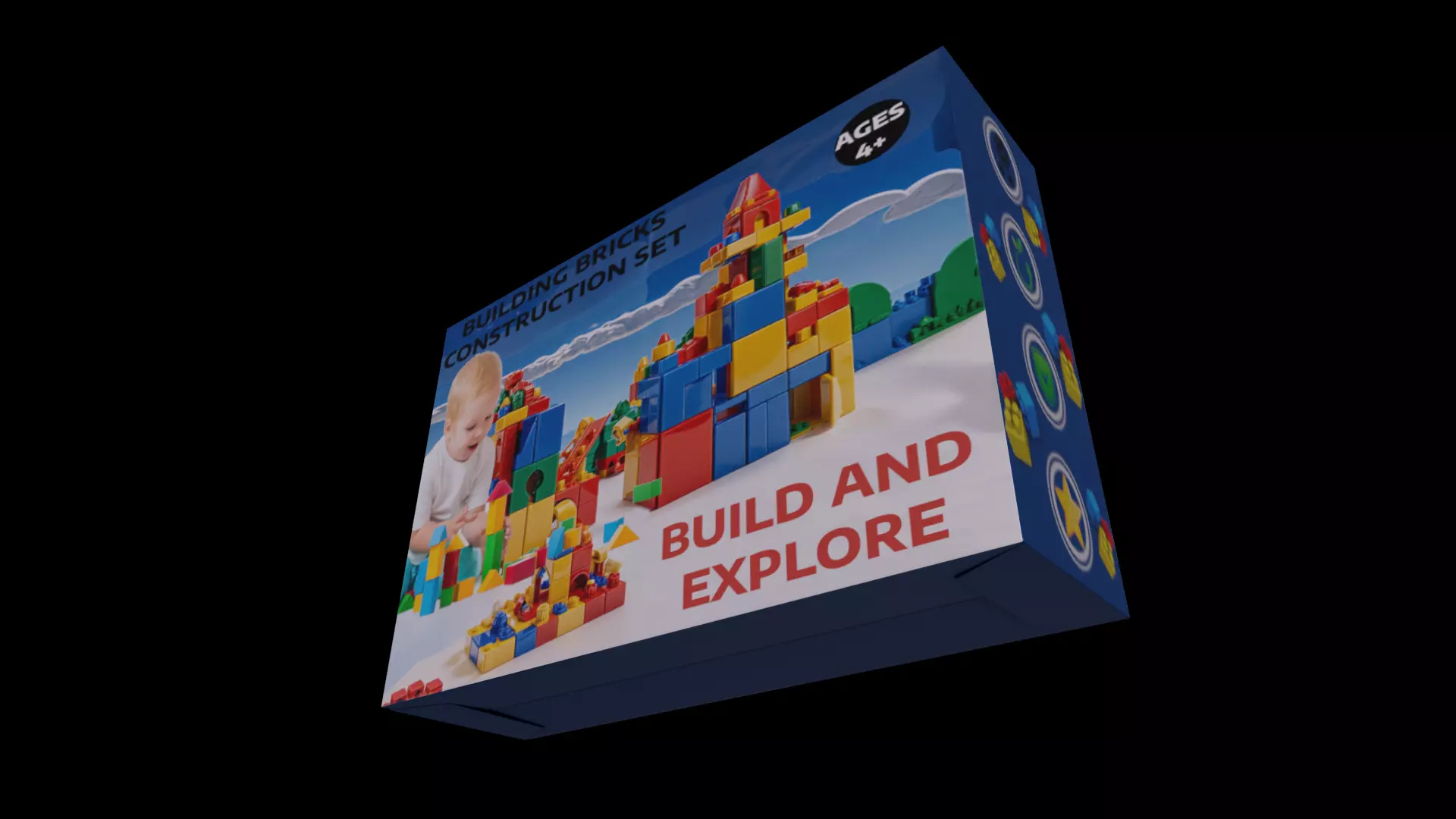 Building Bricks - GAME READY PBR Low-poly 3D model_0