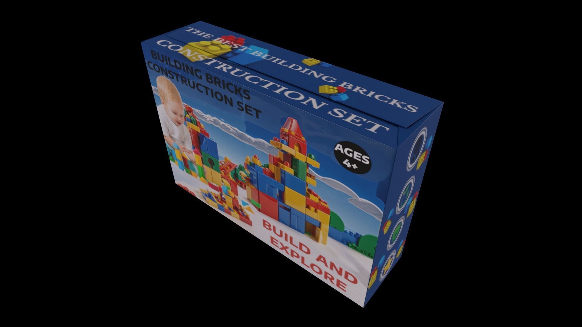 Building Bricks - GAME READY PBR Low-poly 3D model_3