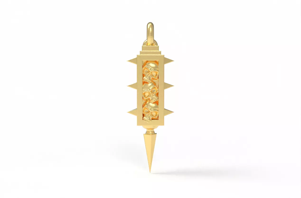 Reliquary Skull Pendant Free 3D print model