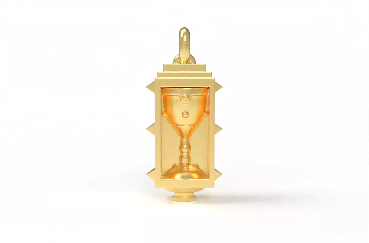 Reliquary Glass Pendant Free 3D print model