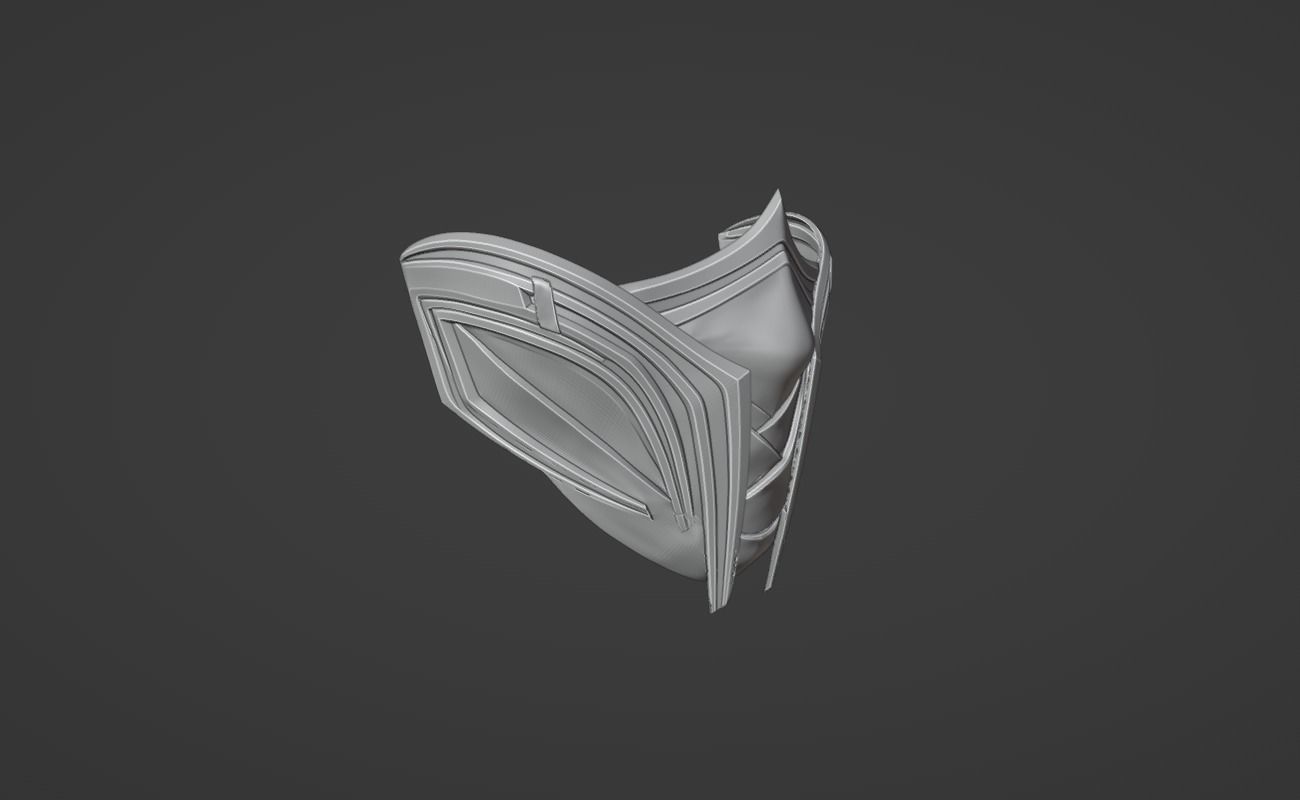 Ermac mask  from MK1 - Lord of the souls 3D print model_8