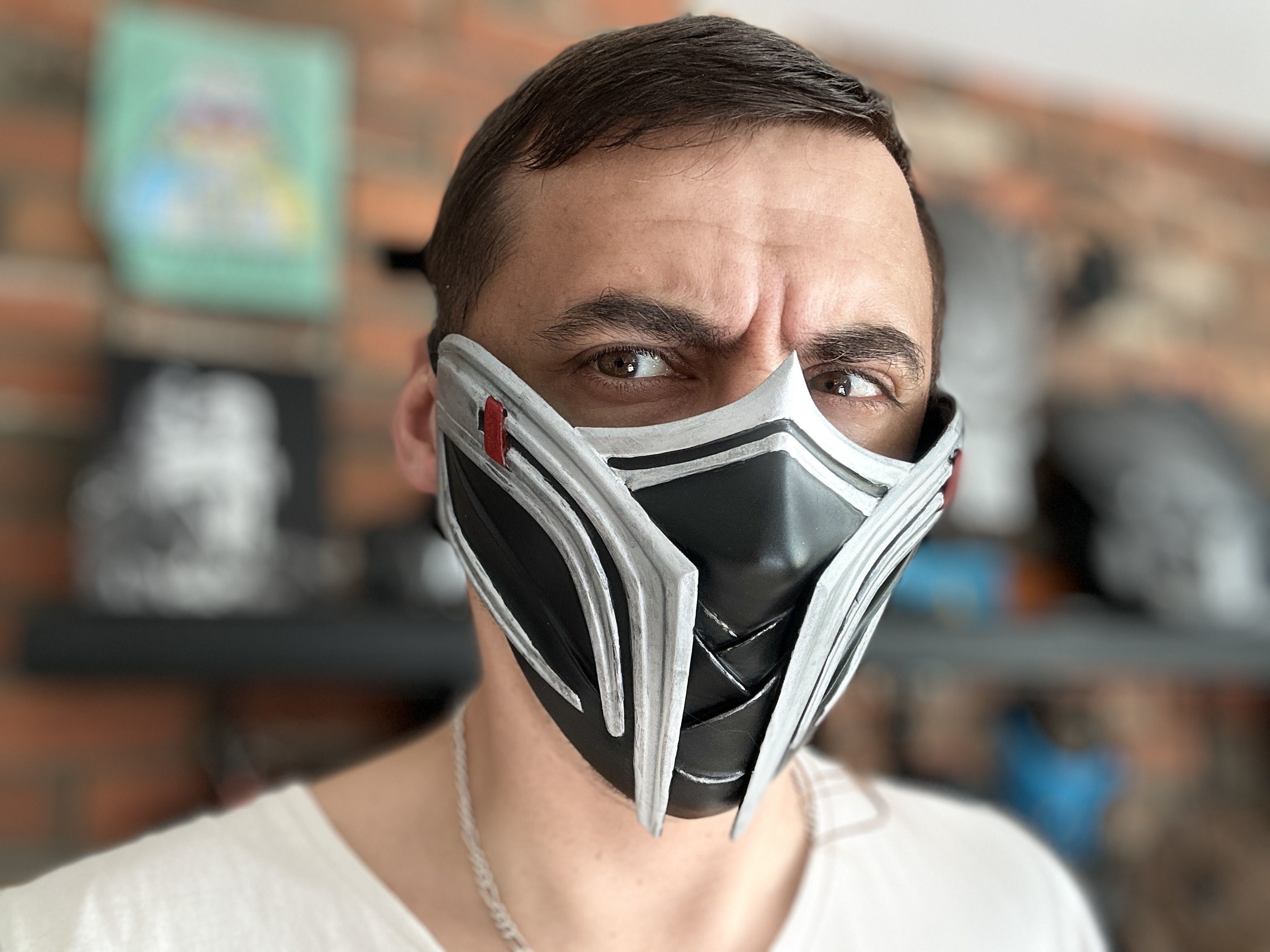 Ermac mask  from MK1 - Lord of the souls 3D print model_1