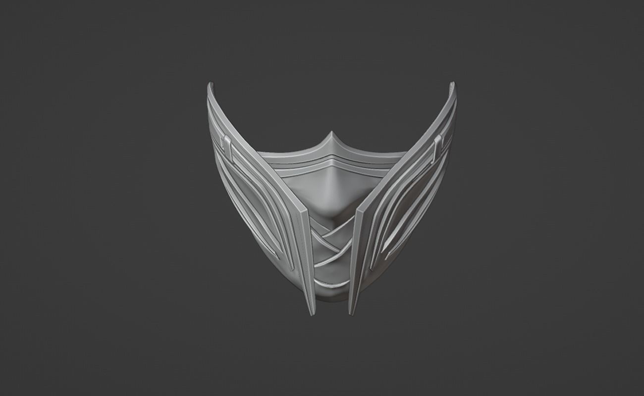Ermac mask  from MK1 - Lord of the souls 3D print model_3