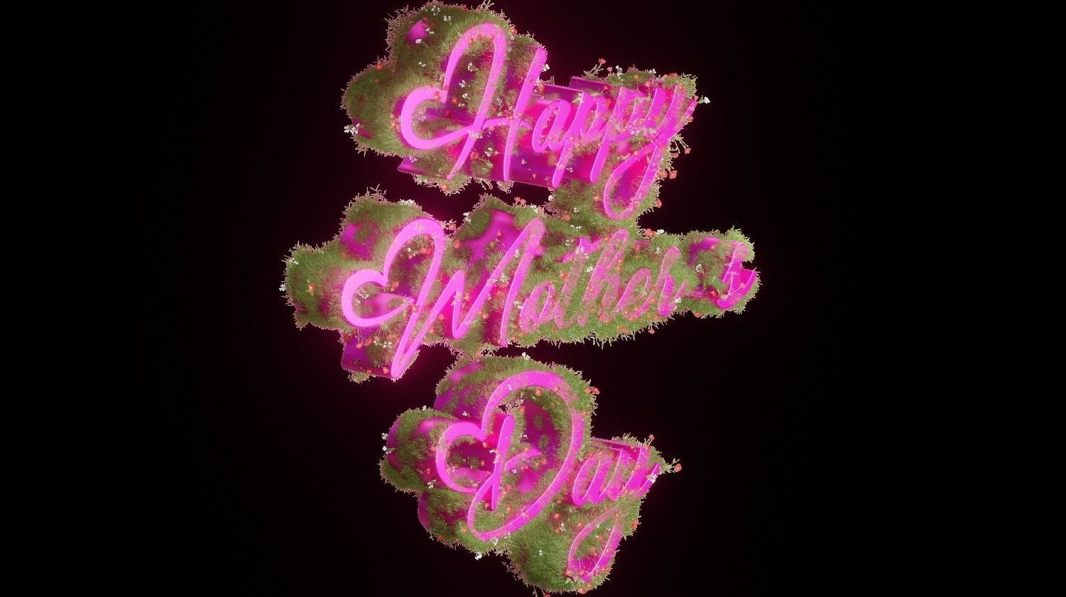 Blooming Love-3D Mothers Day Animation 3D model_1
