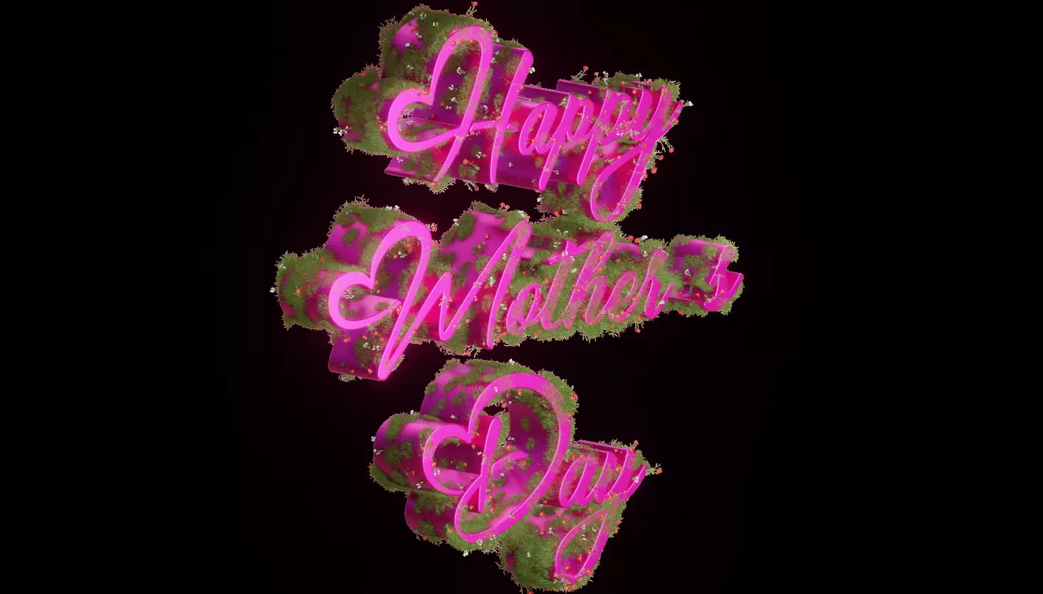Blooming Love-3D Mothers Day Animation 3D model_0