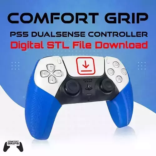 PS5 Dualsense Controller Comfort Grips 3D print model