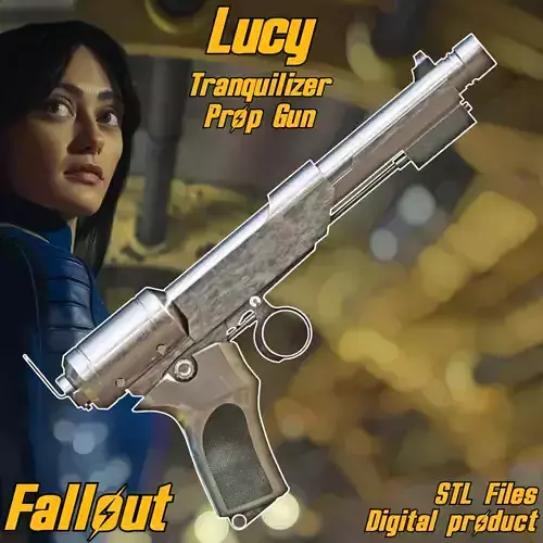Lucy Tranquilization Prop Pistol Amazon Fallout TV Series STL 3D print model