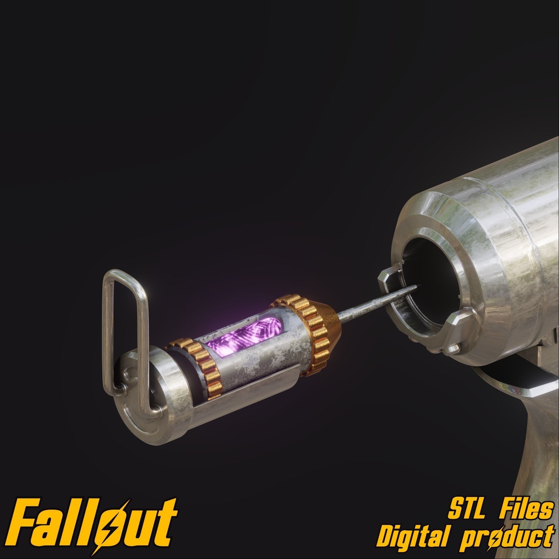 Lucy Tranquilization Prop Pistol Amazon Fallout TV Series STL 3D print model_5