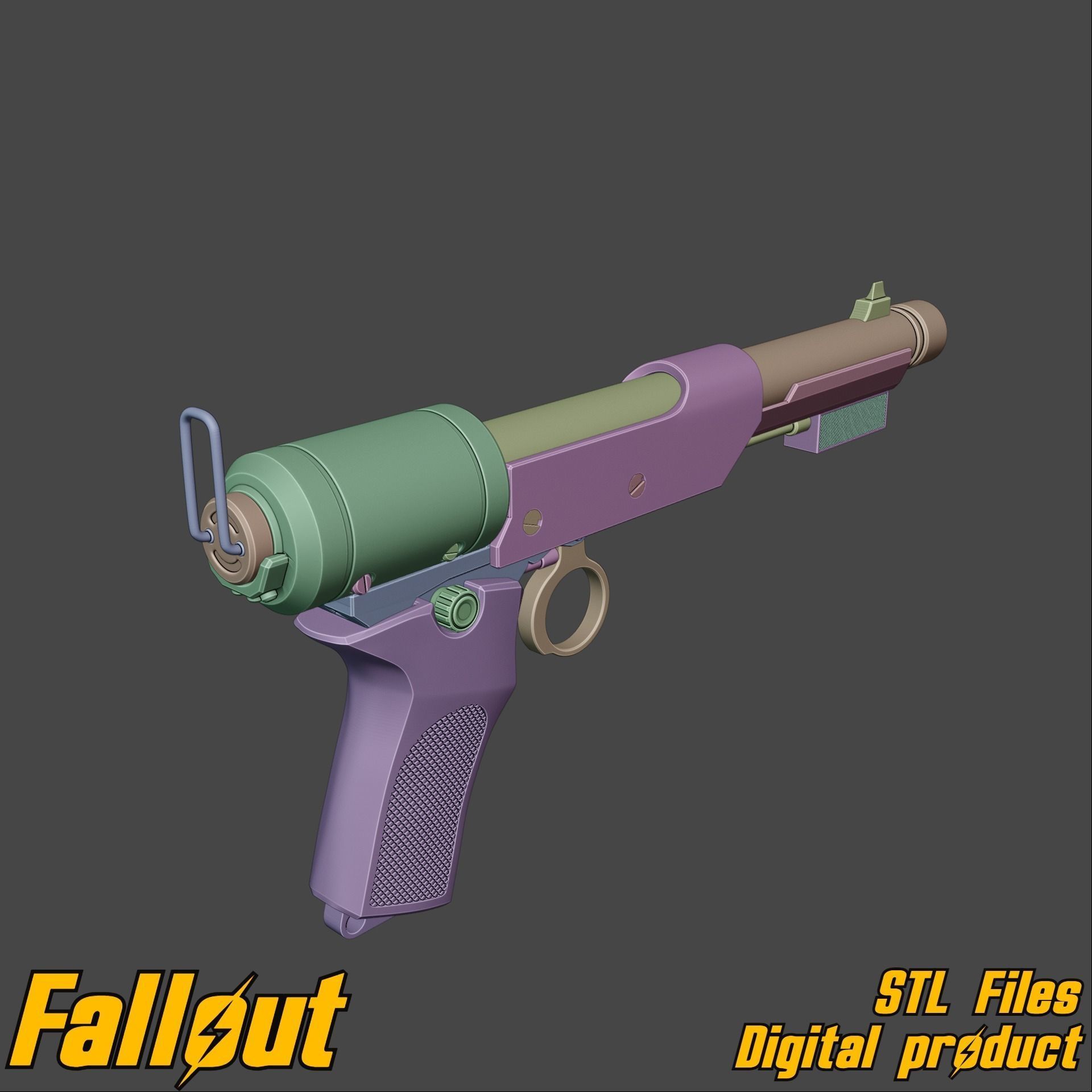Lucy Tranquilization Prop Pistol Amazon Fallout TV Series STL 3D print model_10