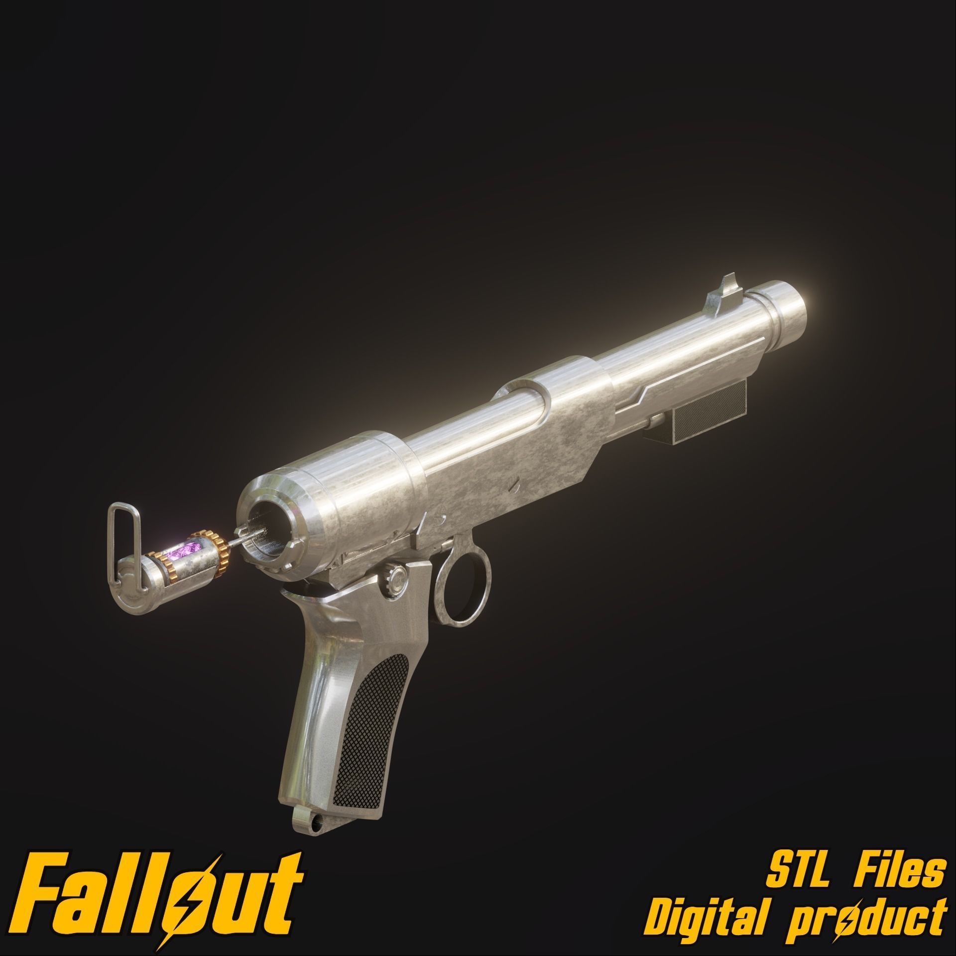 Lucy Tranquilization Prop Pistol Amazon Fallout TV Series STL 3D print model_4