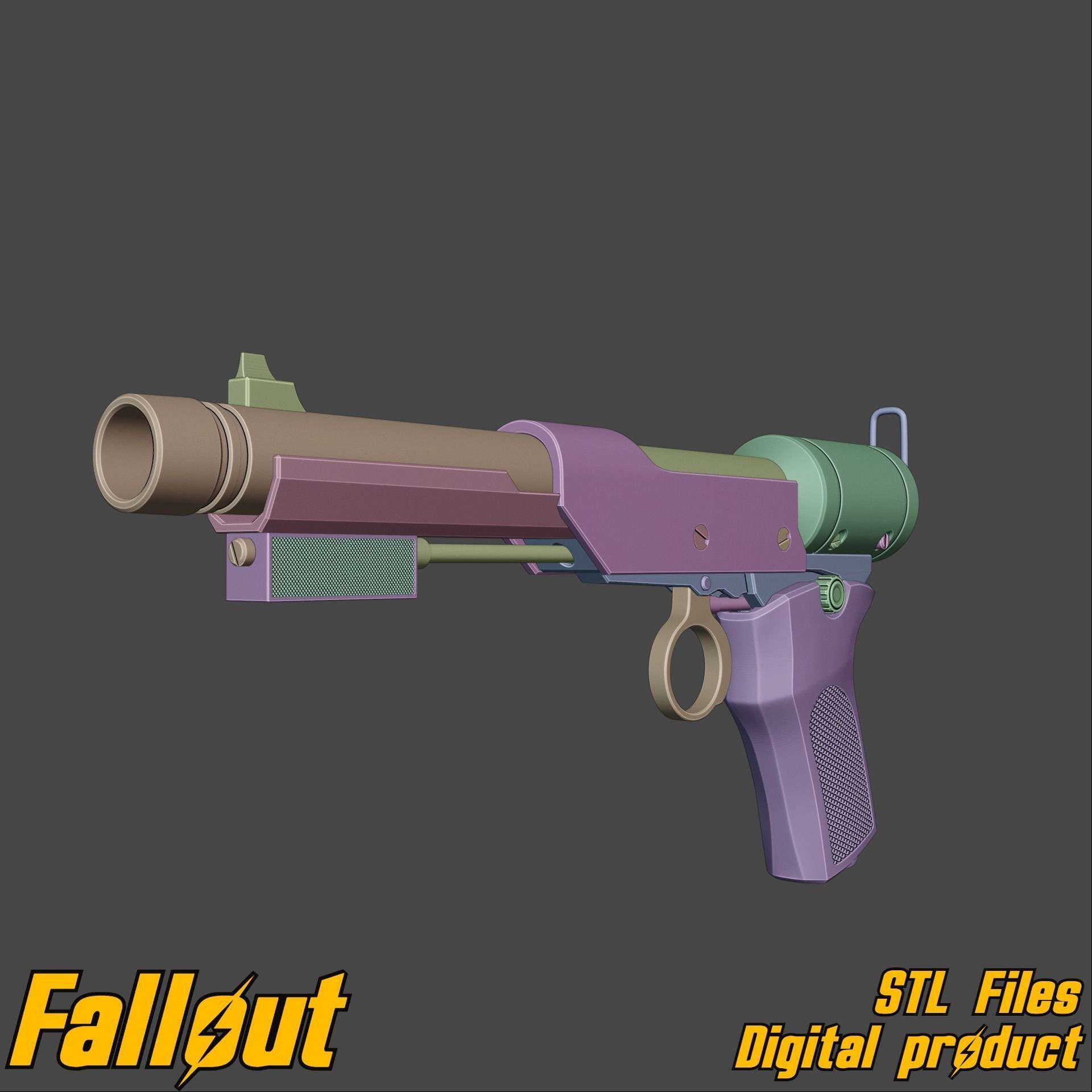 Lucy Tranquilization Prop Pistol Amazon Fallout TV Series STL 3D print model_12