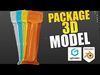 Long Snack Package Low-poly 3D model_1