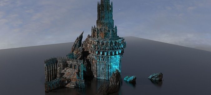 Sargon Great Structure sunken 3D model