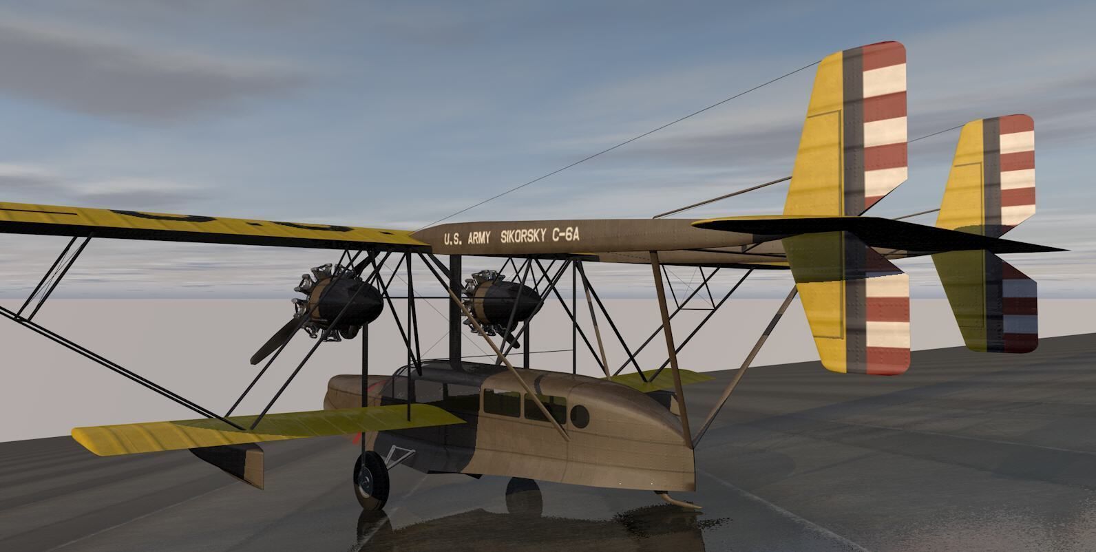Sikorsky S-38 or C-6A 3D model_4