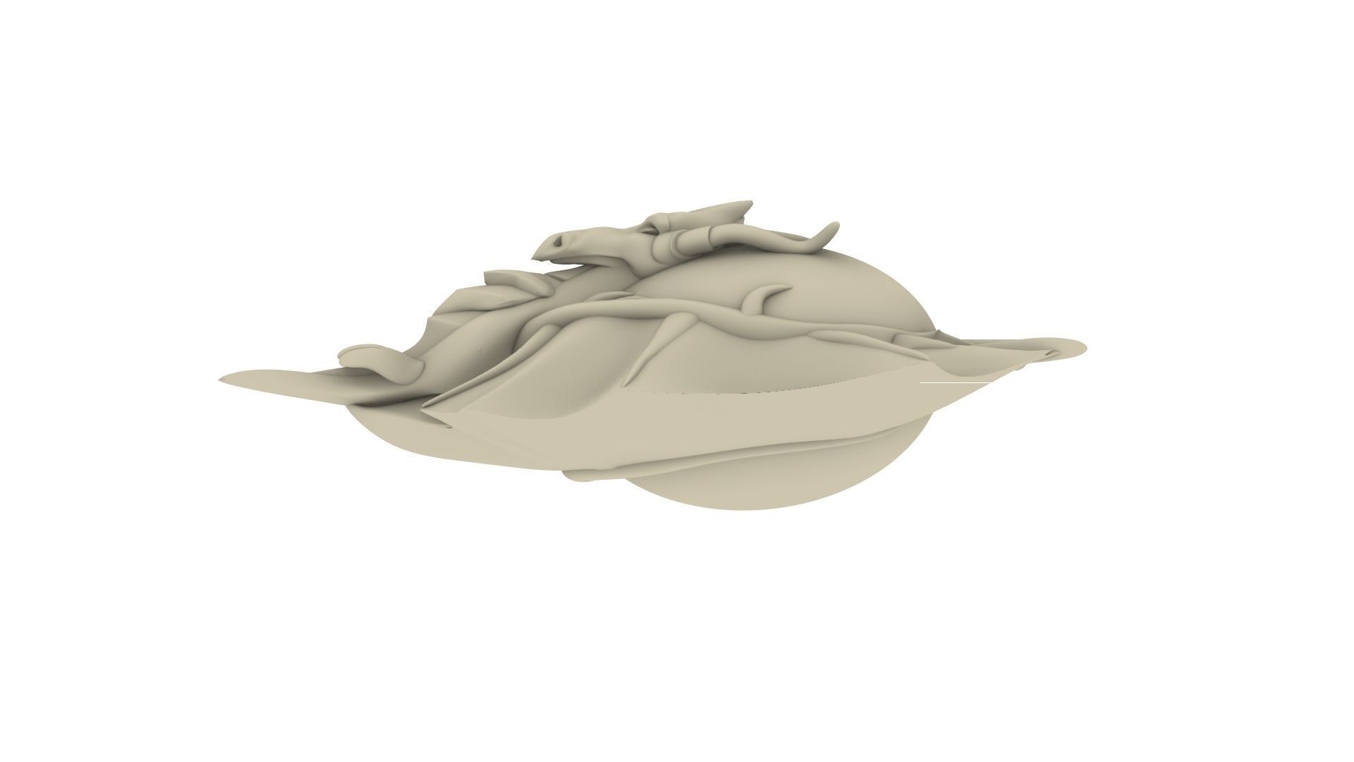 Dragon Amulet 3D print model_7