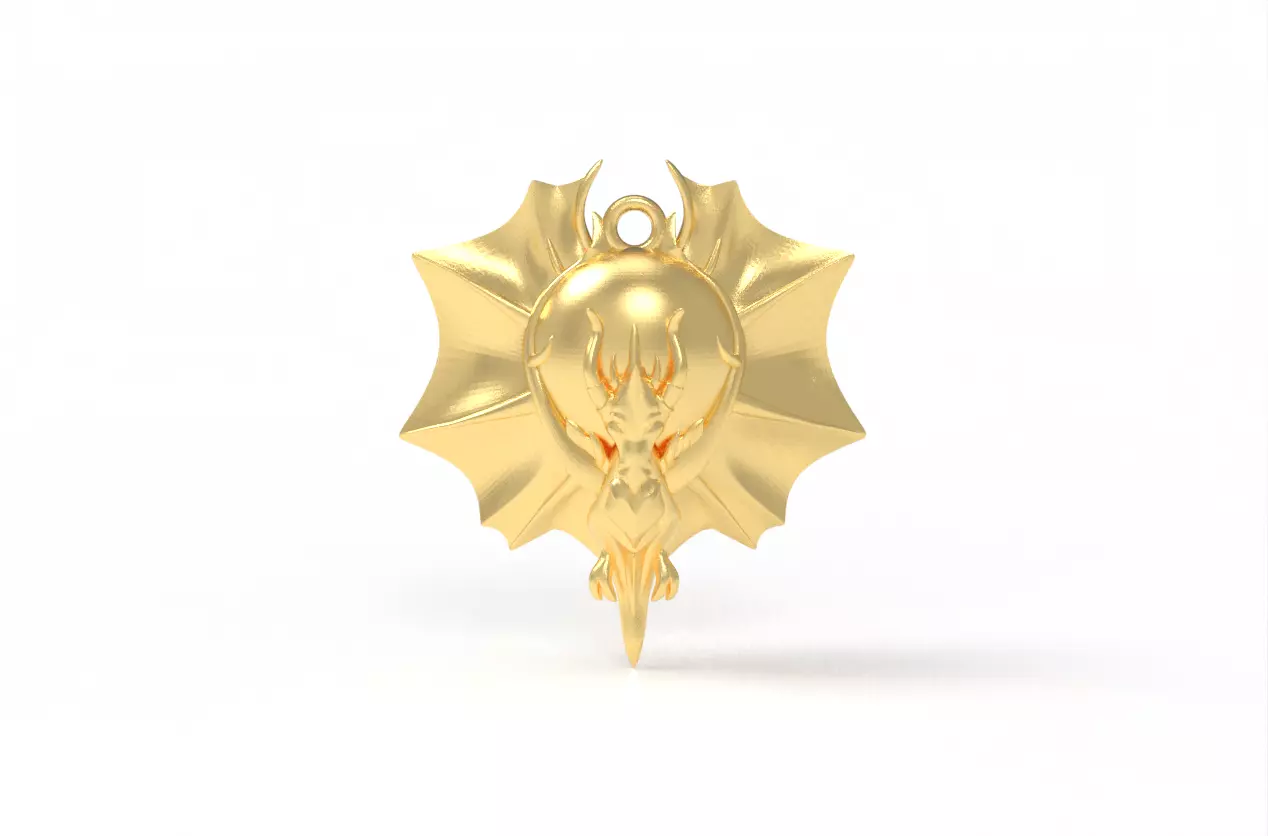 Dragon Amulet 3D print model_0
