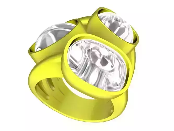 A7872 Fashion Diamond Women Ring 3D Model