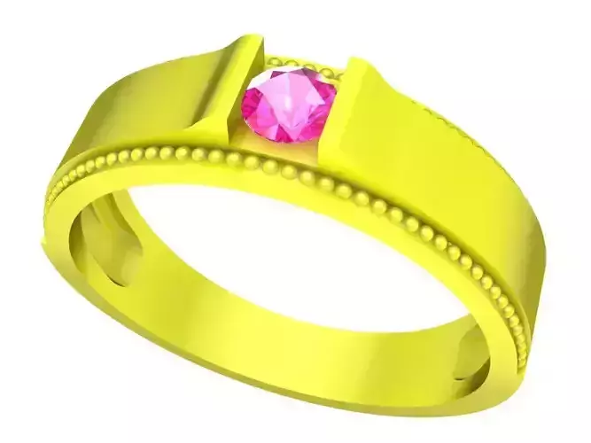 A7875 Diamond Wedding Ring 3D Model