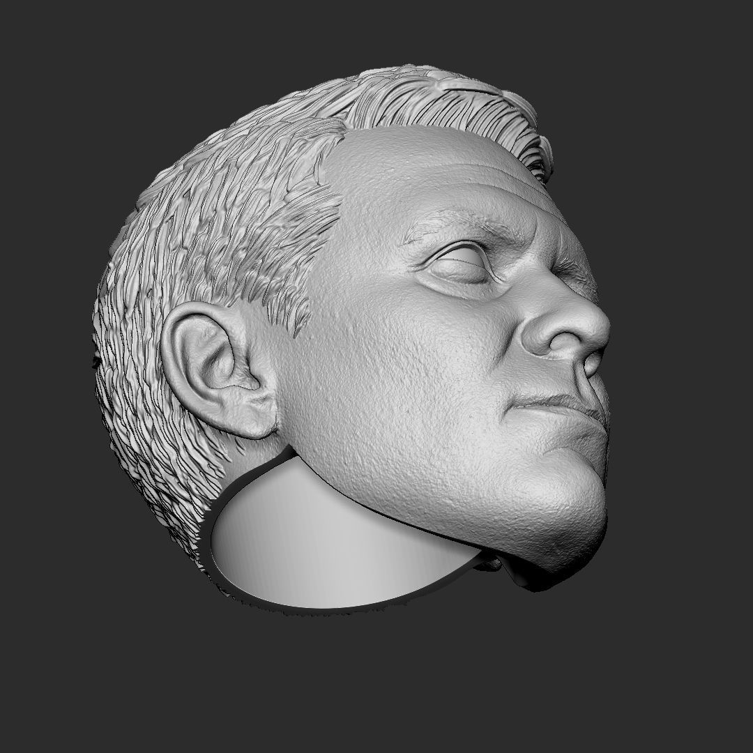 Clooney - Bruce Wayne - Batman head 3D print model_5