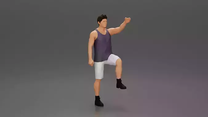 man in shorts and boots is climbing into the truck