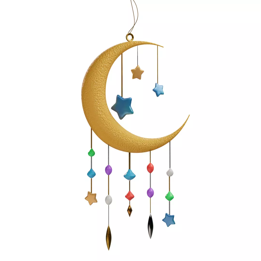 Decoration Moon Hanger 3D model