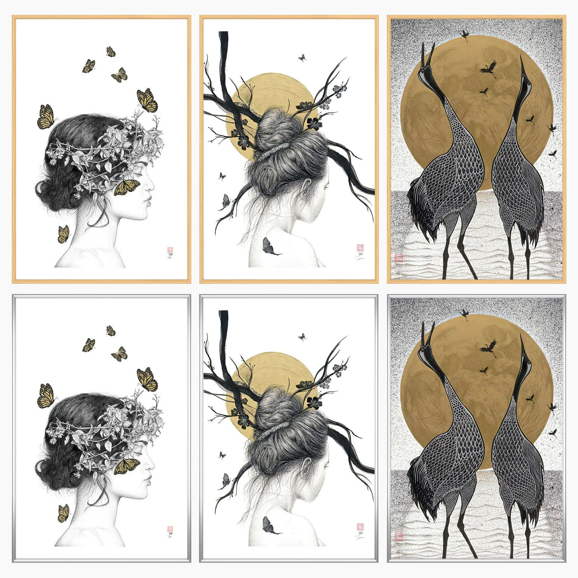 Wall Art Set 4282 3D model_2