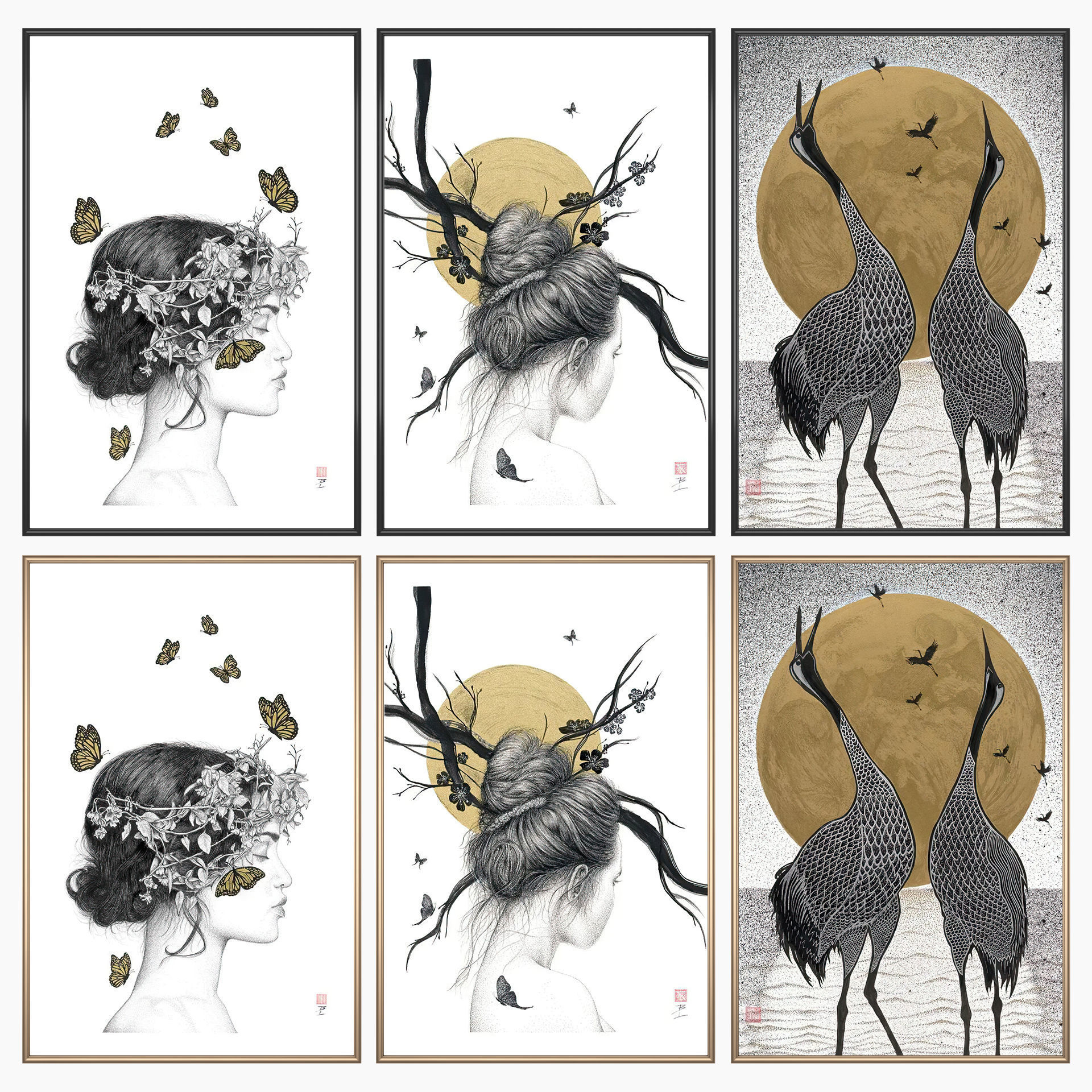 Wall Art Set 4282 3D model_1