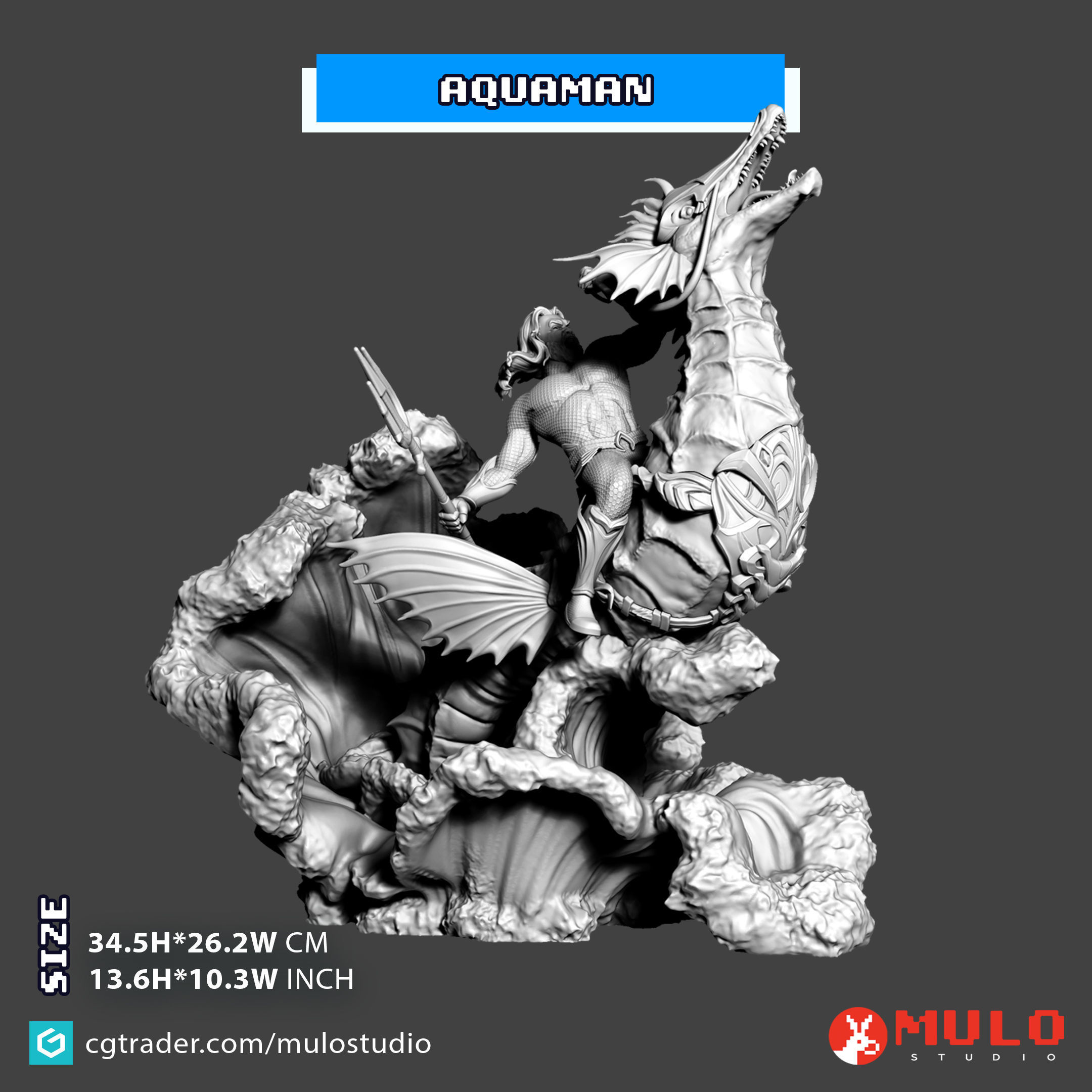 Aquaman 3D print model_4