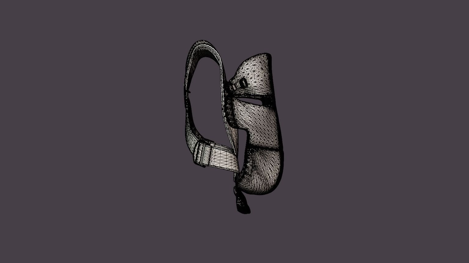 Baby carrier Mini Low-poly 3D model_8