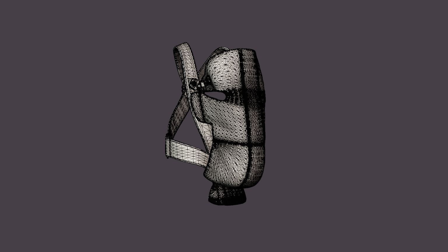 Baby carrier Mini Low-poly 3D model_7