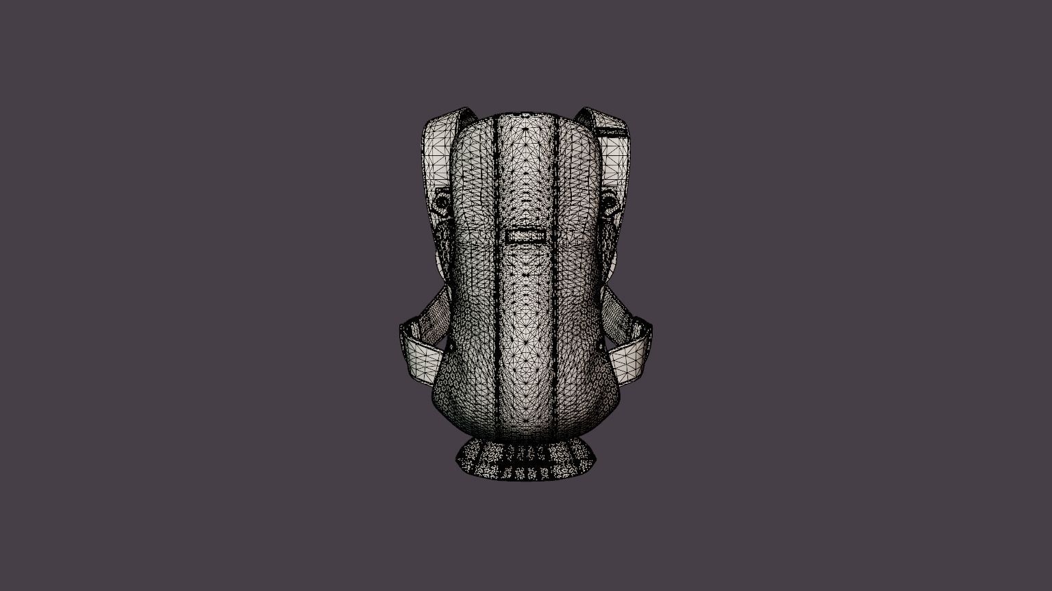 Baby carrier Mini Low-poly 3D model_6