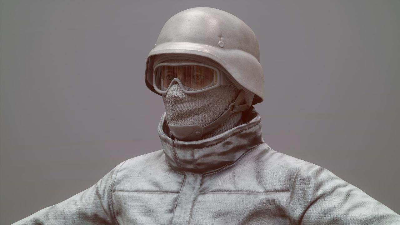 Artic character Low-poly 3D model_7