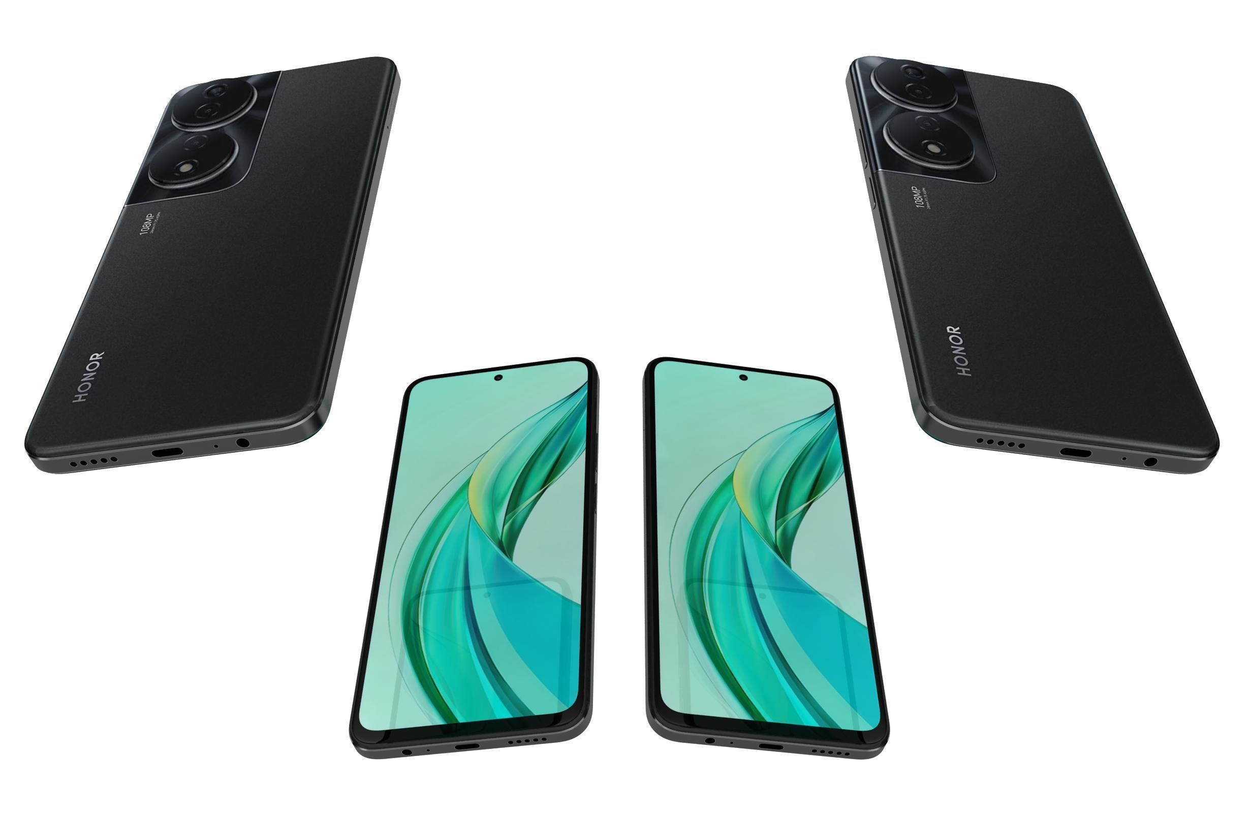 Honor 90 Smart Black 3D model_5