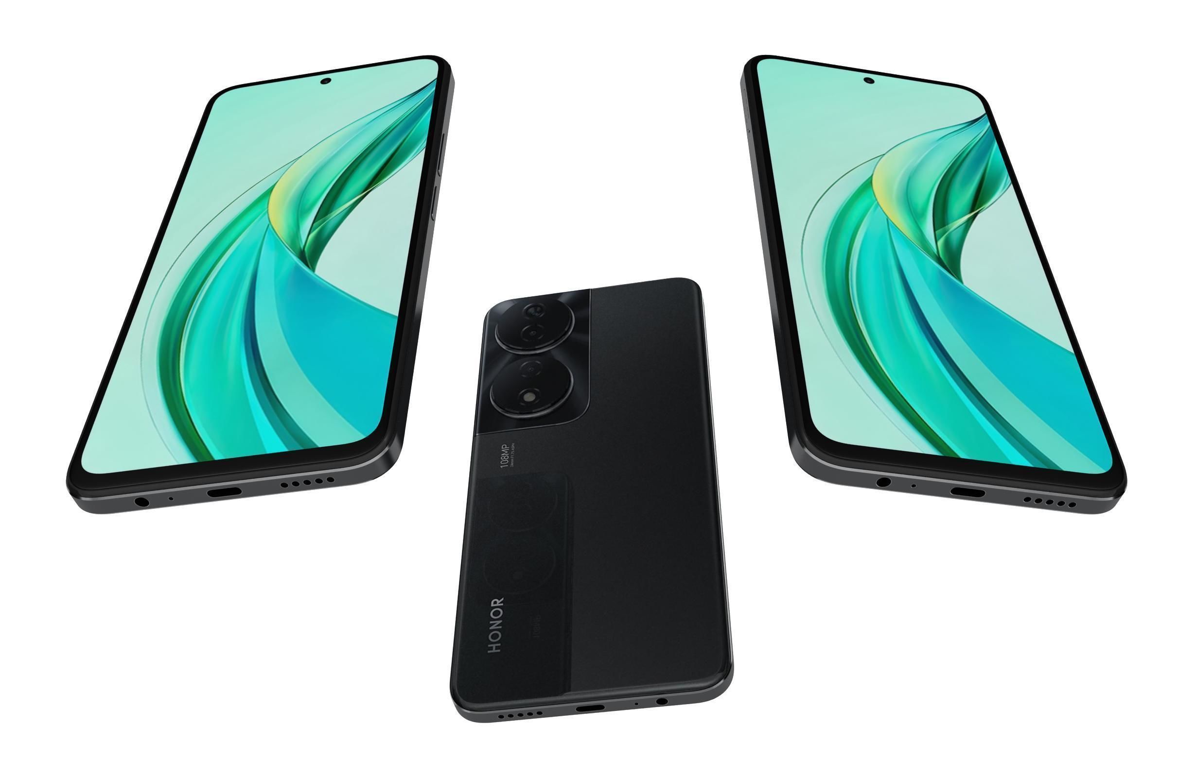 Honor 90 Smart Black 3D model_2